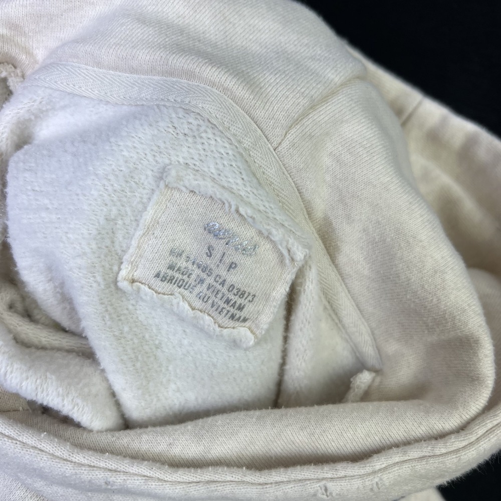 Aerie LOVE Patch Oversized Hoodie Sweatshirt Cream Heathered Size S - Picture 4 of 8